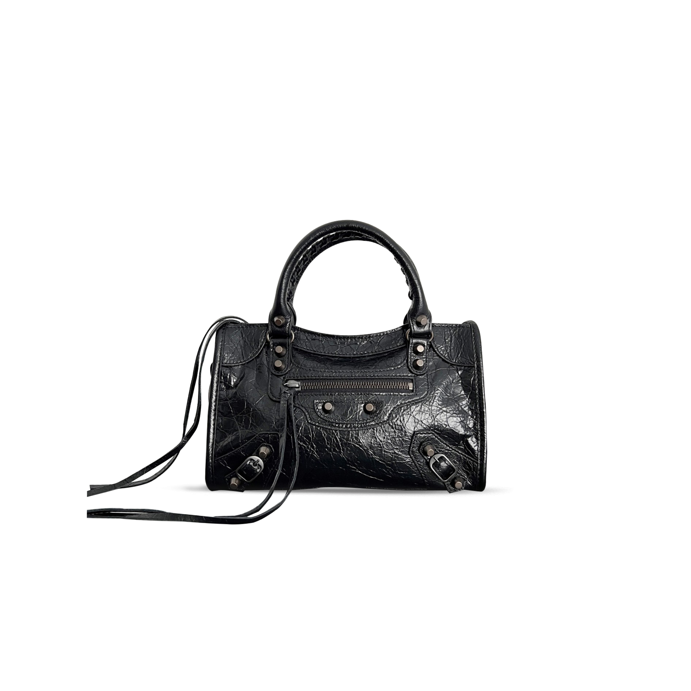 BALENCIAGA WOMEN'S LE CITY BAG MINI IN BLACK 8063952ABEN1000 (23.8*16*6.3cm)